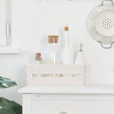 Pure White Wooden Apple Crate