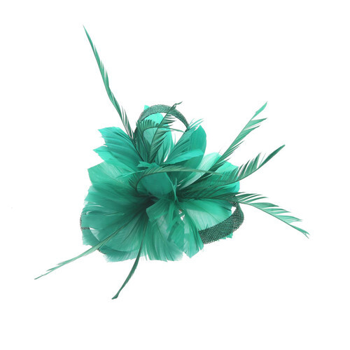 Flower hair clip feathers - clip,