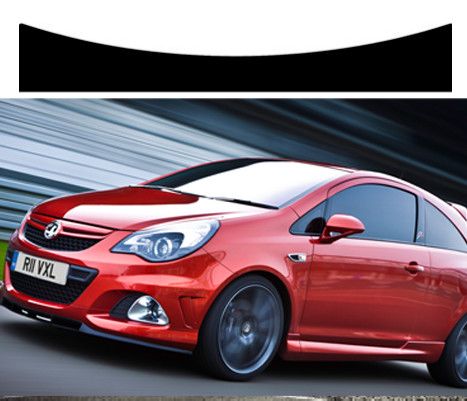 Pre cut sunstrip for - corsa, e