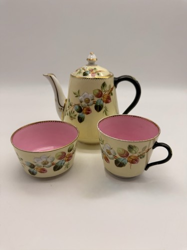 Vintage hand painted floral - hand,