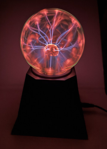 Small plasma ball lamp - plasma, w/