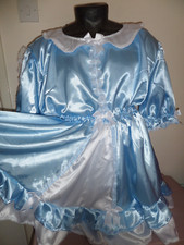 ABDL SISSY DRESS BLUE WHITE