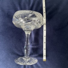 Vintage Tudor Cut Glass Goblet
