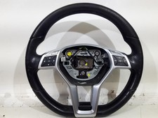 2012 MERCEDES C CLASS STEERING WHEEL A1724602903 SOME MARKS TO LEATHER GENUINE *