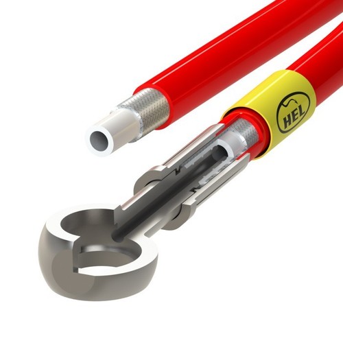 Hel braided clutch line hose - clutch,