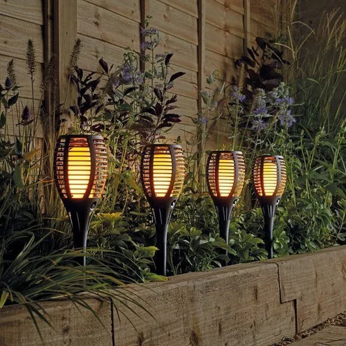 Led solar torch flickering - led,