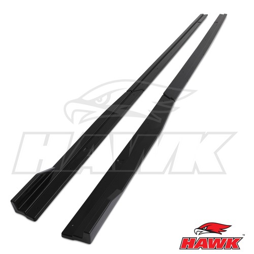 Gloss black side skirts sill - side,