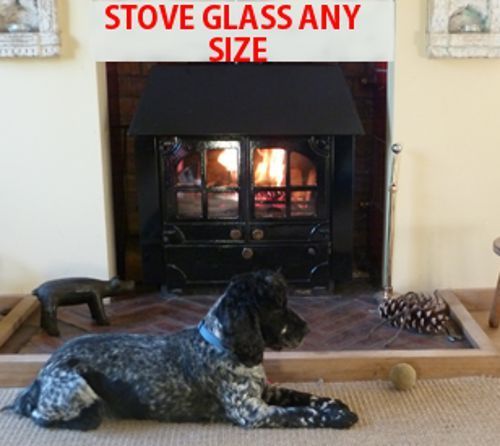 Replacement stove glass - glass, for