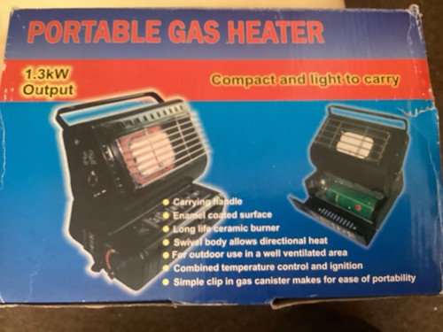 Portable gas heater - heater, 1.3kw