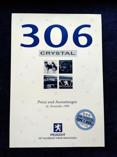 Peugeot 306 crystal prices - prices, &