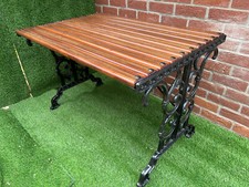 Rustic Cast Iron Garden Table