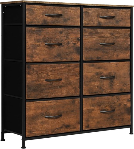 Vintage brown chest drawers - vintage, of