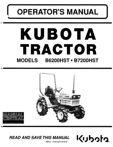 Kubota tractor b6200hst - tractor,