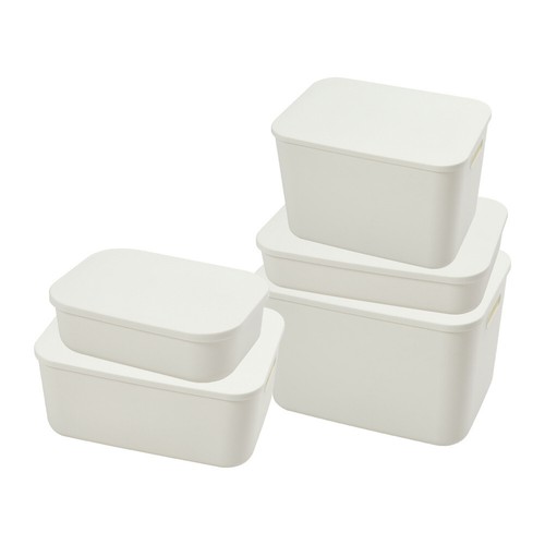 Lidded plastic storage bins - lidded,