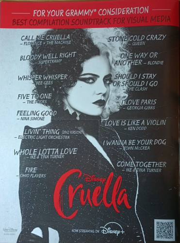 2021 cruella disney - cruella, original