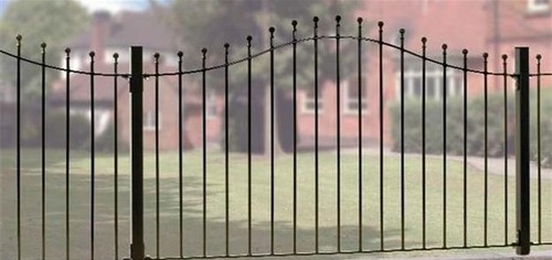 Wrought iron metal arched - iron,