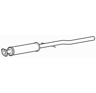 Centre exhaust middle - middle, silencer