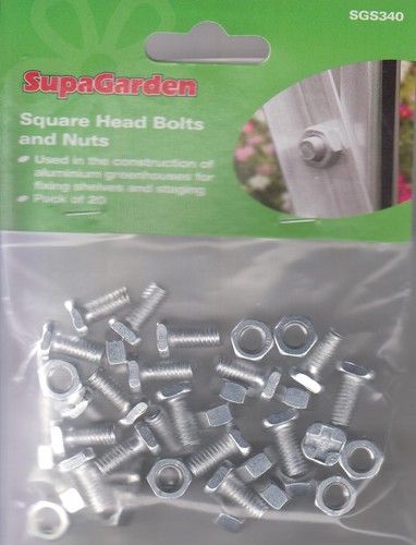 Greenhouse square head - greenhouse, bolts