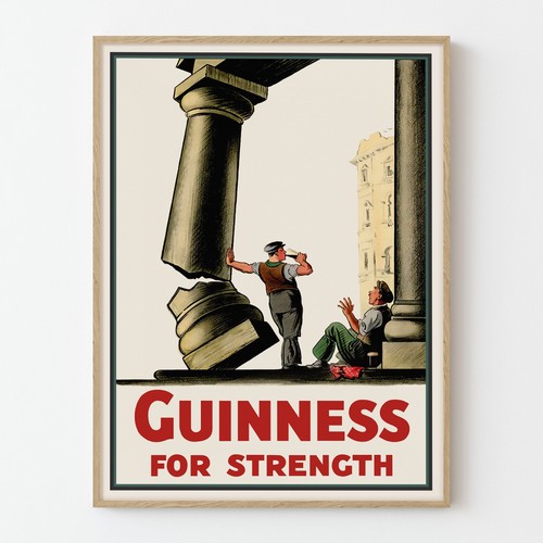 Vintage guinness poster for - guinness,