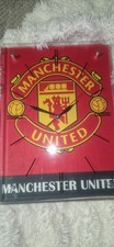 Glass Manchester United wall clock red big