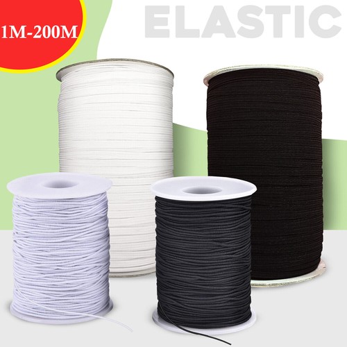 Elastic cord round flat - elastic, round/