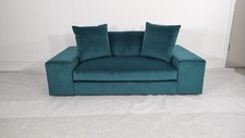 Ligne Roset Exclusive Compact Sofa in luxurious Teal velvet in mint condition