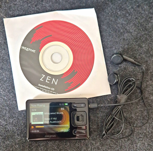 Creative zen black mp3 media - black,