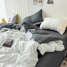 PureColor Bedding Sets - Grey White