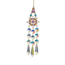 Crystal  Outdoor Wind Chimes Garden Wind Music 3d Wind Spinner6552