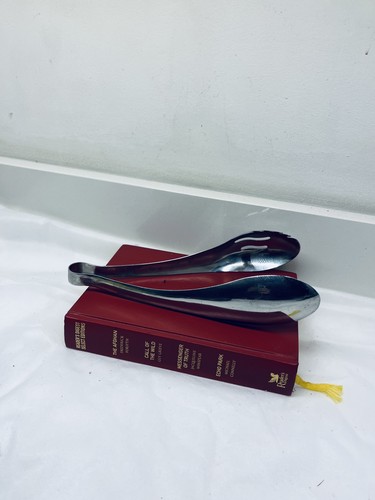 Large retro salad tongs - salad,