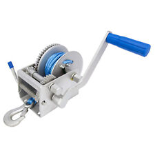 3 Speed Hand Winch 1000KG/2204LBS Dyneema Rope Manual Car Boat Trailer Winch 4WD