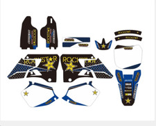 Yamaha YZ 125 YZ 250 1996 - 2001 MX Motocross Graphics Decals Set Blue & Black