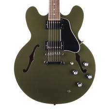 Epiphone Dot ES-335 Semi-Hollow Guitar, Olive Green with Gig Bag (Pre-Owned)