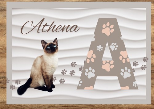 Personalised cat placemat - ,