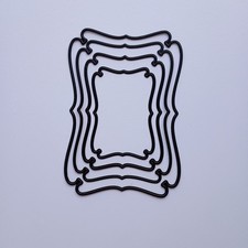 Large Fancy Rectangular Dies 4 Dies XCut DoCrafts Cardmaking Rare