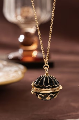 Round pendant ball necklace - pendant,
