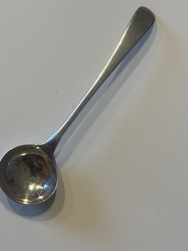Georgian silver salt - georgian, mustard