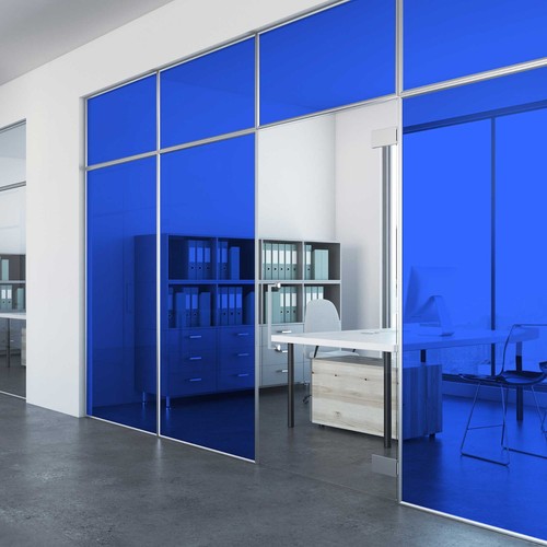 Transparent coloured window - coloured,