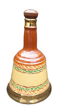 *RARE DESIGN* WADE BELL'S SCOTCH WHISKEY EMPTY DECANTER BOTTLE BELLS WHISKY