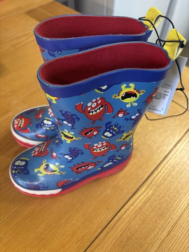 Boys monster print wellies - monster,