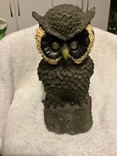 Owl Bird Motion Sensor Flashing Eyes Hooting Sound Pest Deterrent