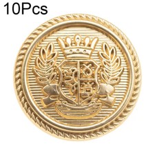 10Pcs Round Metal Buttons