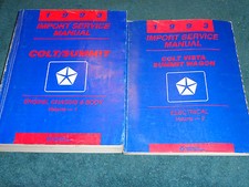 1993 DODGE COLT VISTA / EAGLE SUMMIT WAGON SHOP MANUAL SET / ORIGINAL BOOKS!!