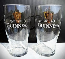 Guinness Pint Glass x 2 -
