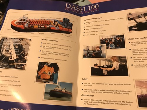 1986 hovercraft brochure - , ship