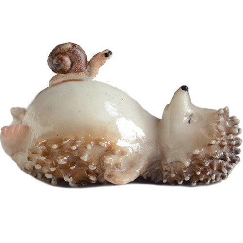 Cute hedgehog statue funny - statue,