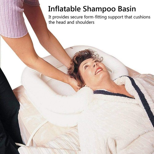 White inflatable shampoo - white, basin