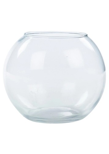 Recycled clear glass round - glass,