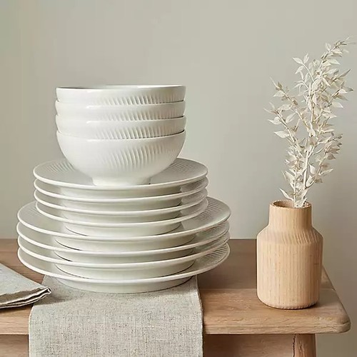 Denby arc white procelain - procelain, 12