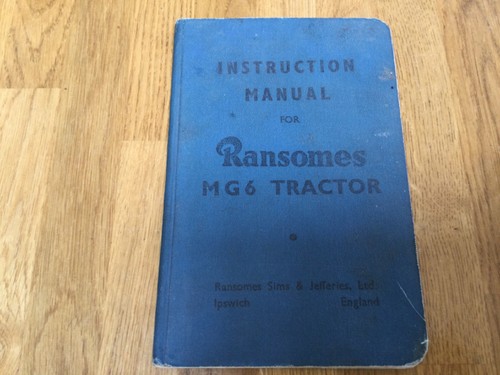 Ransomes mg6 instruction - ransomes,